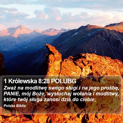 1 Królewska 8:28 POLUBG Bible Verse Image