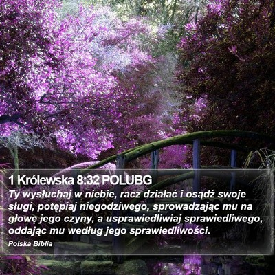 1 Królewska 8:32 POLUBG Bible Verse Image