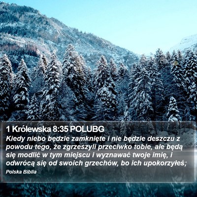 1 Królewska 8:35 POLUBG Bible Verse Image
