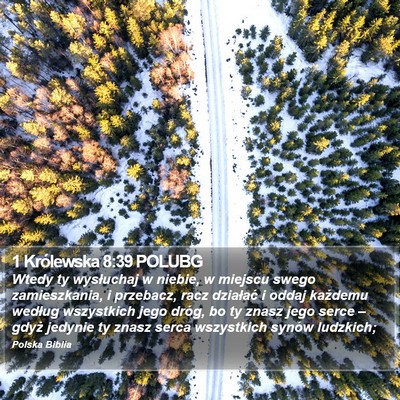 1 Królewska 8:39 POLUBG Bible Verse Image