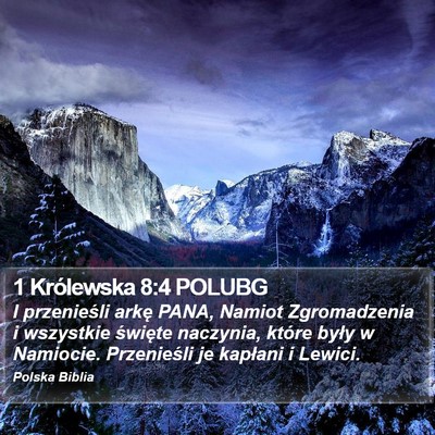 1 Królewska 8:4 POLUBG Bible Verse Image