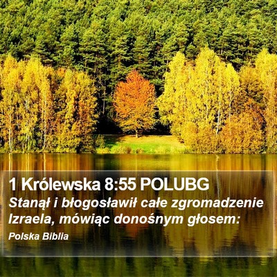 1 Królewska 8:55 POLUBG Bible Verse Image