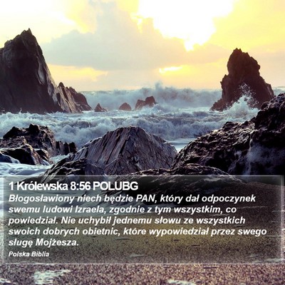 1 Królewska 8:56 POLUBG Bible Verse Image
