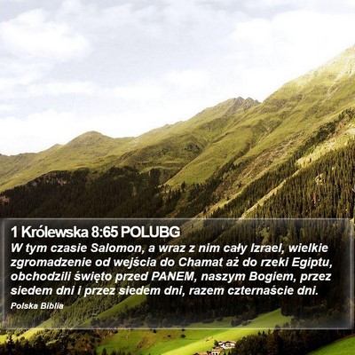 1 Królewska 8:65 POLUBG Bible Verse Image