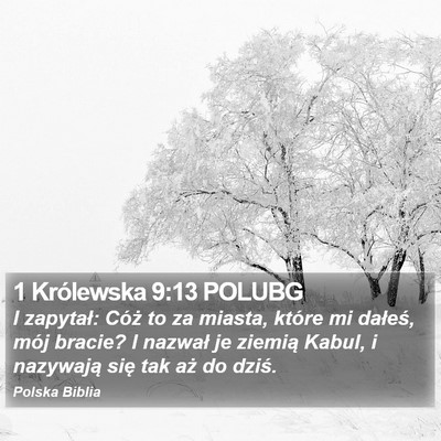 1 Królewska 9:13 POLUBG Bible Verse Image