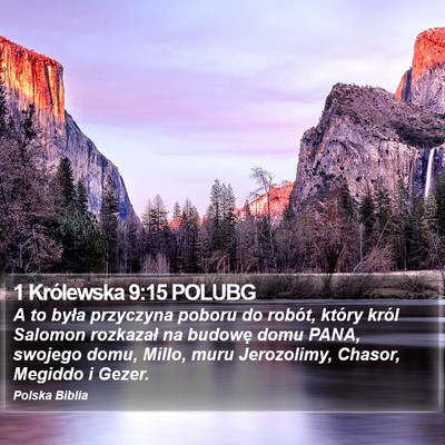 1 Królewska 9:15 POLUBG Bible Verse Image