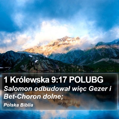 1 Królewska 9:17 POLUBG Bible Verse Image