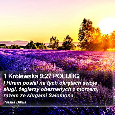 1 Królewska 9:27 POLUBG Bible Verse Image