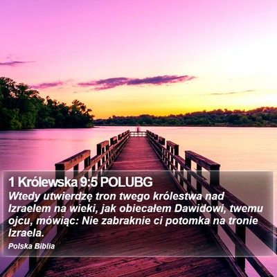 1 Królewska 9:5 POLUBG Bible Verse Image