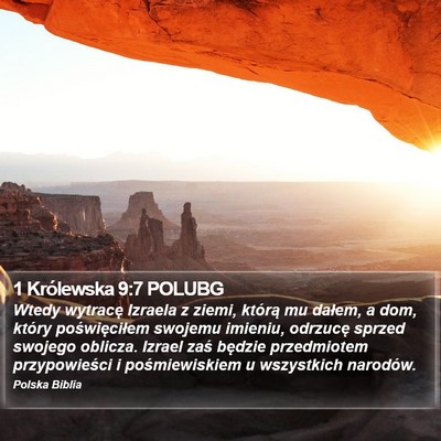1 Królewska 9:7 POLUBG Bible Verse Image