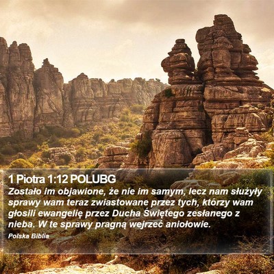 1 Piotra 1:12 POLUBG Bible Verse Image