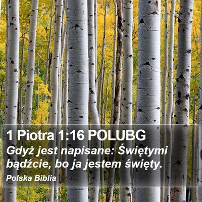 1 Piotra 1:16 POLUBG Bible Verse Image