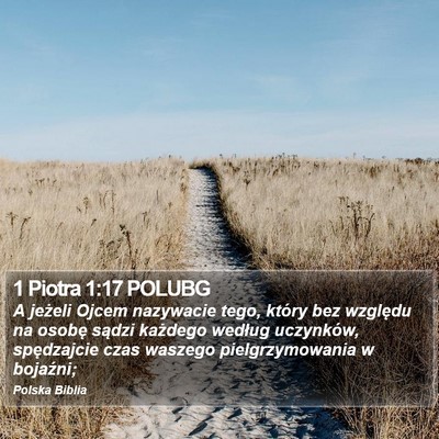 1 Piotra 1:17 POLUBG Bible Verse Image