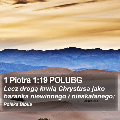 1 Piotra 1:19 POLUBG Bible Verse Image