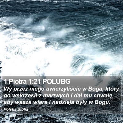 1 Piotra 1:21 POLUBG Bible Verse Image