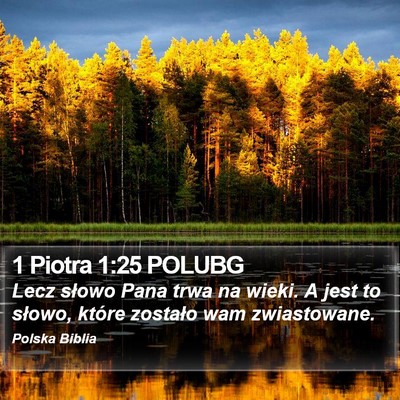 1 Piotra 1:25 POLUBG Bible Verse Image