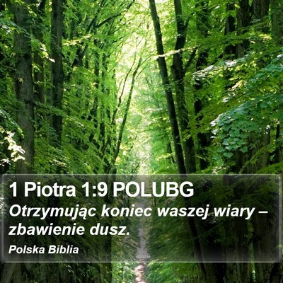 1 Piotra 1:9 POLUBG Bible Verse Image