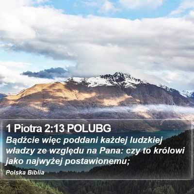 1 Piotra 2:13 POLUBG Bible Verse Image