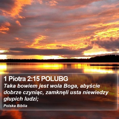 1 Piotra 2:15 POLUBG Bible Verse Image