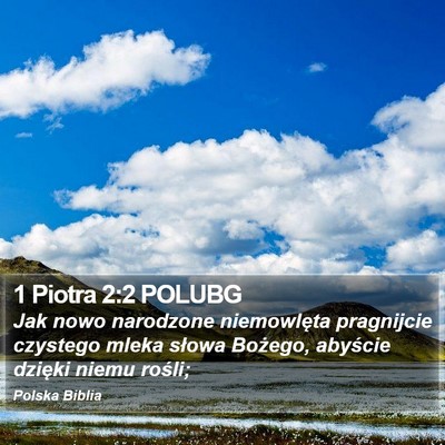 1 Piotra 2:2 POLUBG Bible Verse Image