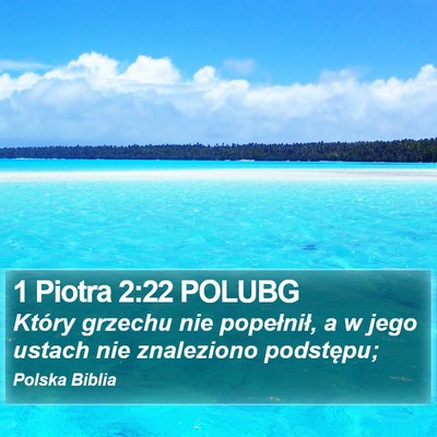 1 Piotra 2:22 POLUBG Bible Verse Image