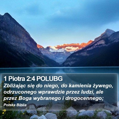 1 Piotra 2:4 POLUBG Bible Verse Image