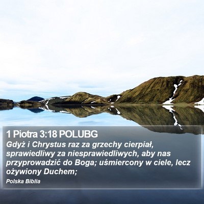 1 Piotra 3:18 POLUBG Bible Verse Image