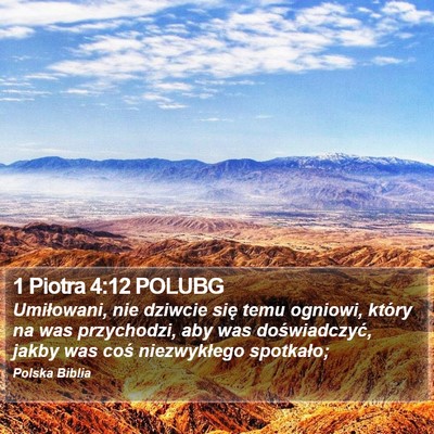 1 Piotra 4:12 POLUBG Bible Verse Image