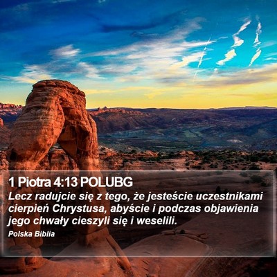 1 Piotra 4:13 POLUBG Bible Verse Image