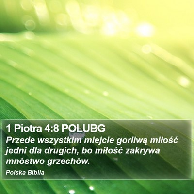 1 Piotra 4:8 POLUBG Bible Verse Image