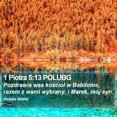 1 Piotra 5:13 POLUBG Bible Verse Image