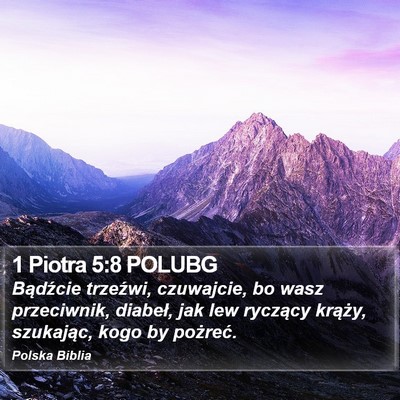 1 Piotra 5:8 POLUBG Bible Verse Image