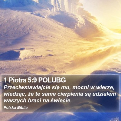 1 Piotra 5:9 POLUBG Bible Verse Image