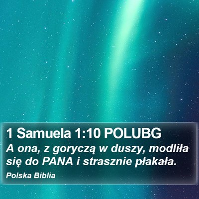 1 Samuela 1:10 POLUBG Bible Verse Image