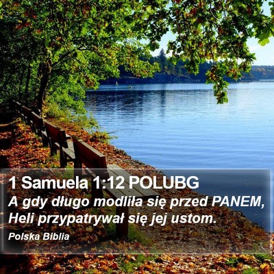 1 Samuela 1:12 POLUBG Bible Verse Image