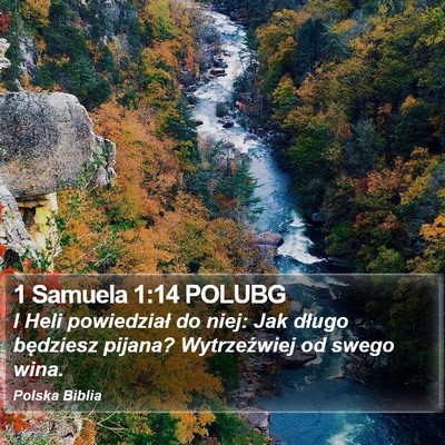 1 Samuela 1:14 POLUBG Bible Verse Image