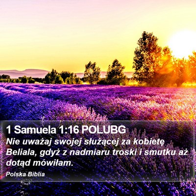 1 Samuela 1:16 POLUBG Bible Verse Image