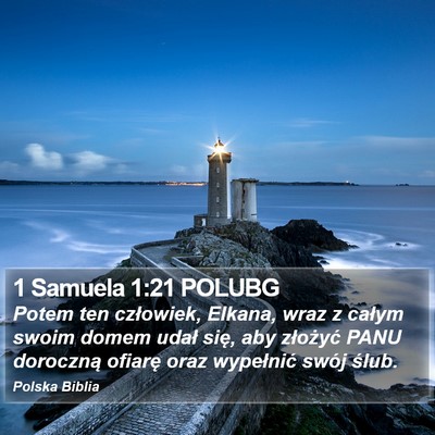 1 Samuela 1:21 POLUBG Bible Verse Image