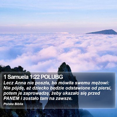 1 Samuela 1:22 POLUBG Bible Verse Image