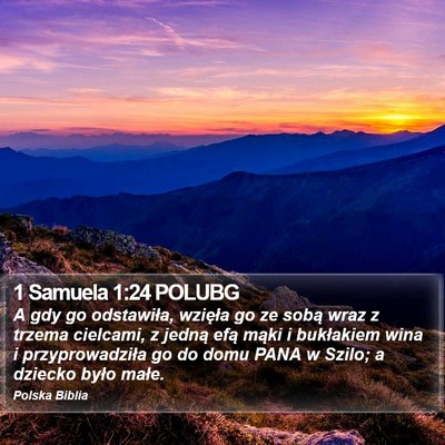 1 Samuela 1:24 POLUBG Bible Verse Image