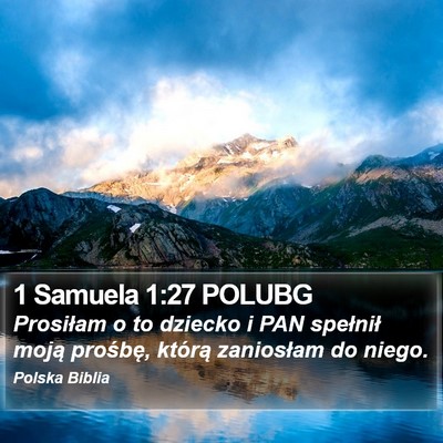 1 Samuela 1:27 POLUBG Bible Verse Image