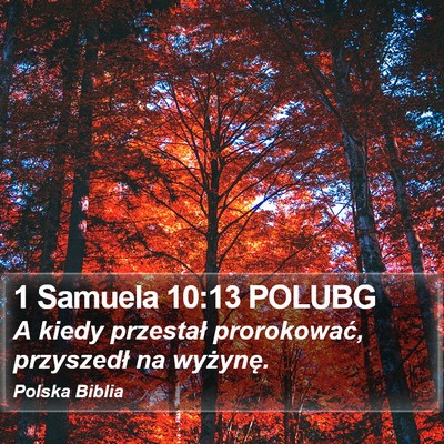 1 Samuela 10:13 POLUBG Bible Verse Image