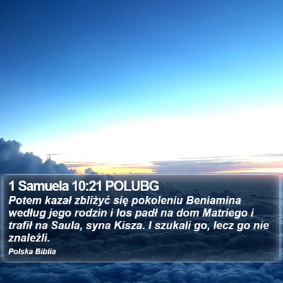 1 Samuela 10:21 POLUBG Bible Verse Image