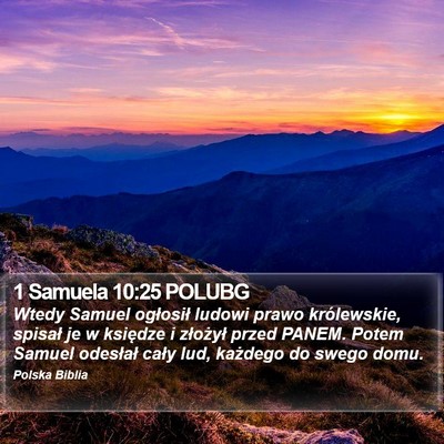 1 Samuela 10:25 POLUBG Bible Verse Image