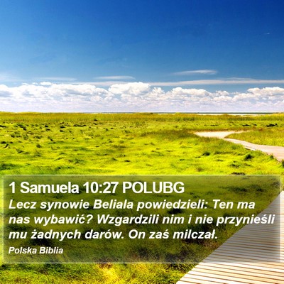 1 Samuela 10:27 POLUBG Bible Verse Image