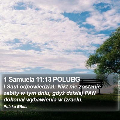 1 Samuela 11:13 POLUBG Bible Verse Image