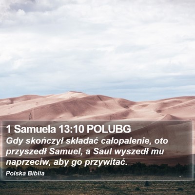 1 Samuela 13:10 POLUBG Bible Verse Image