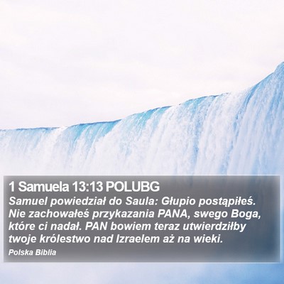 1 Samuela 13:13 POLUBG Bible Verse Image
