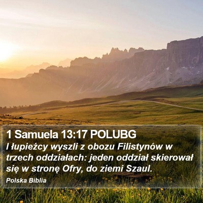 1 Samuela 13:17 POLUBG Bible Verse Image