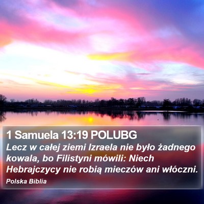 1 Samuela 13:19 POLUBG Bible Verse Image